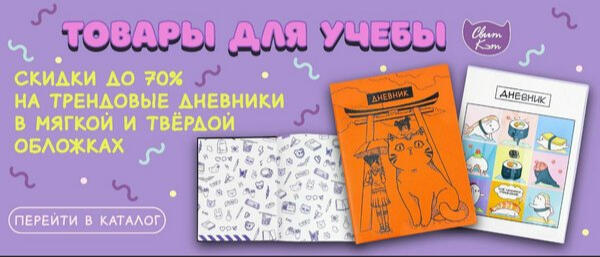 Разработка рекламного баннера для Sweet cat по брендбуку